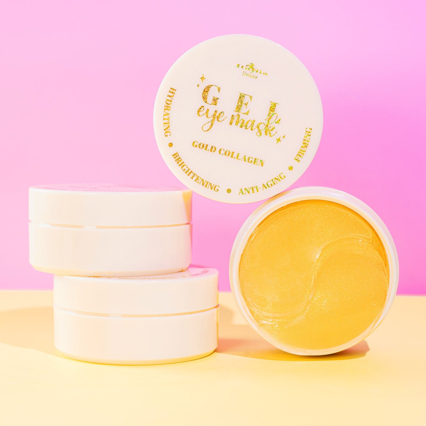 Gold Collagen Gel Eye Mask Under Eye Patches that Hydrate & Brighten for anti-aging & firming. 
