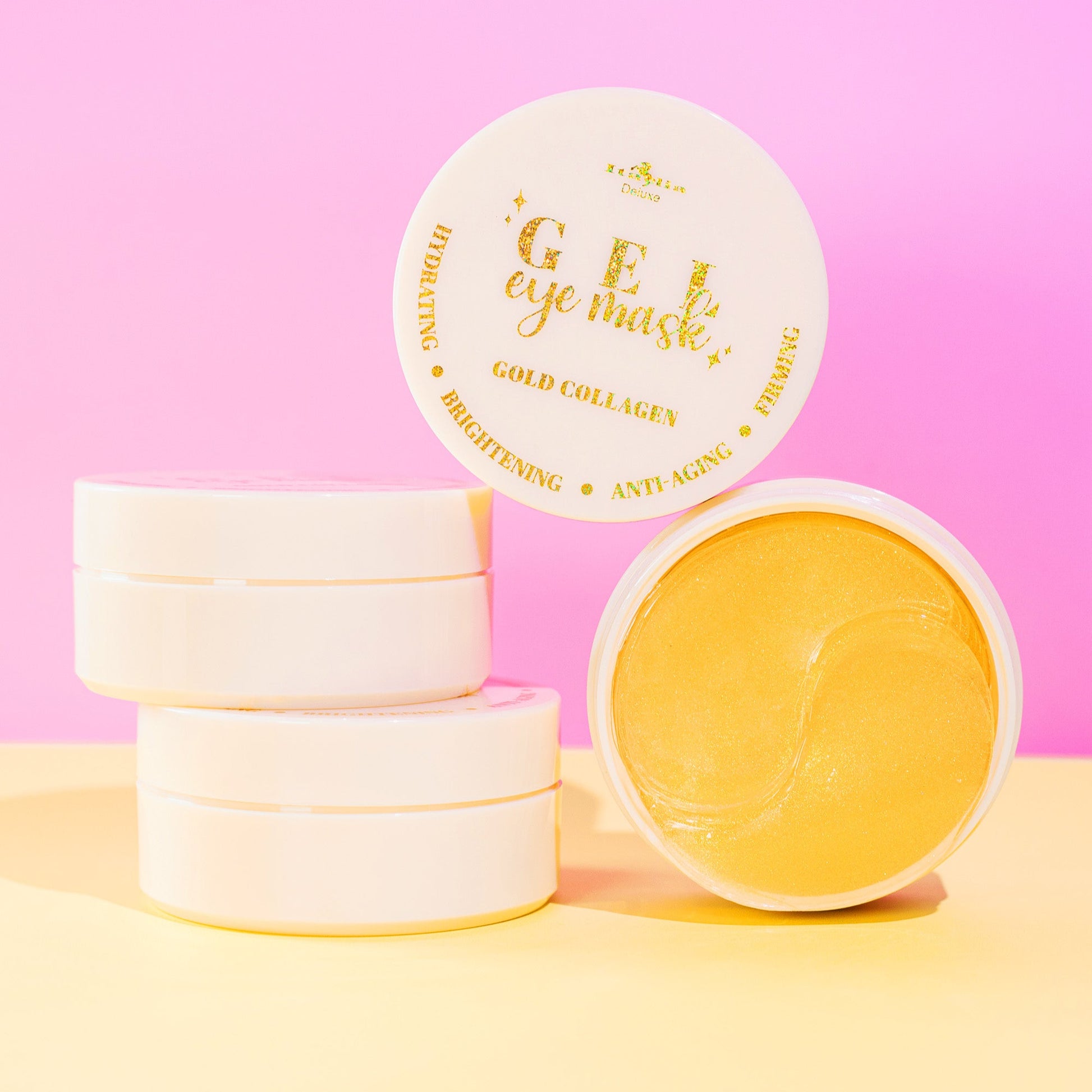 Gold Collagen Gel Eye Mask Under Eye Patches that Hydrate & Brighten for anti-aging & firming. 